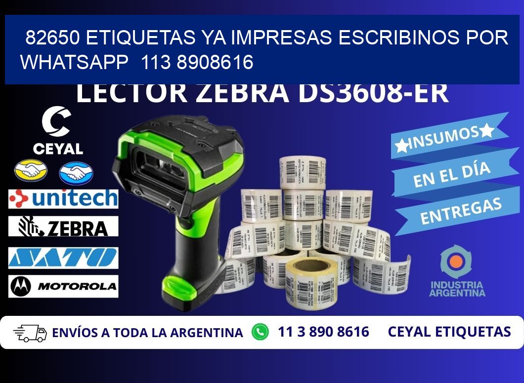 82650 ETIQUETAS YA IMPRESAS ESCRIBINOS POR WHATSAPP 113 8908616