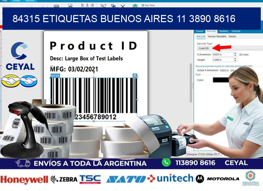 84315 ETIQUETAS BUENOS AIRES 11 3890 8616