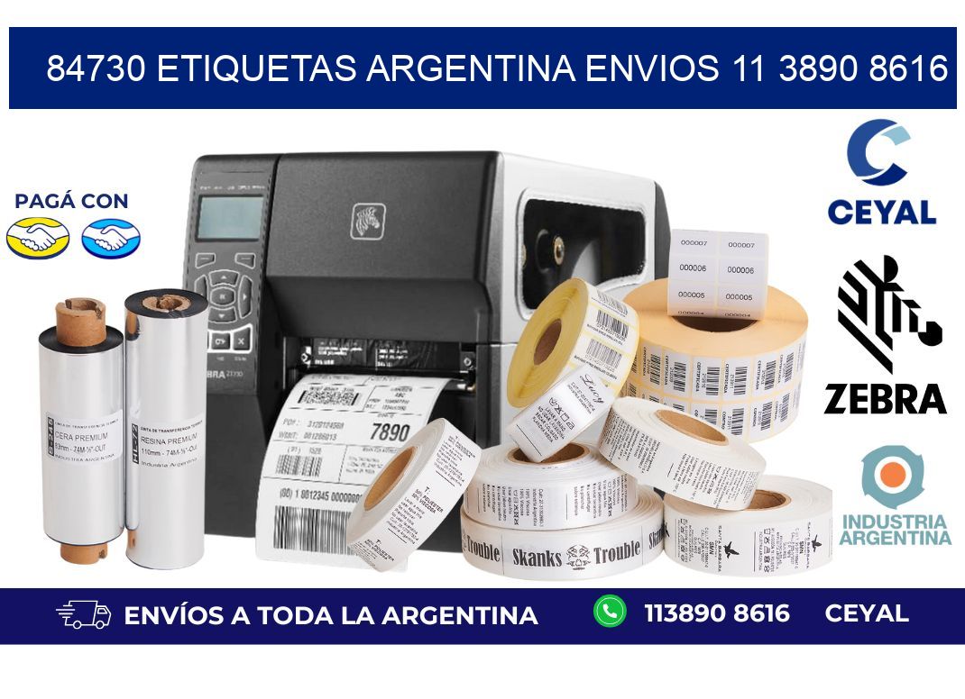 84730 ETIQUETAS ARGENTINA ENVIOS 11 3890 8616