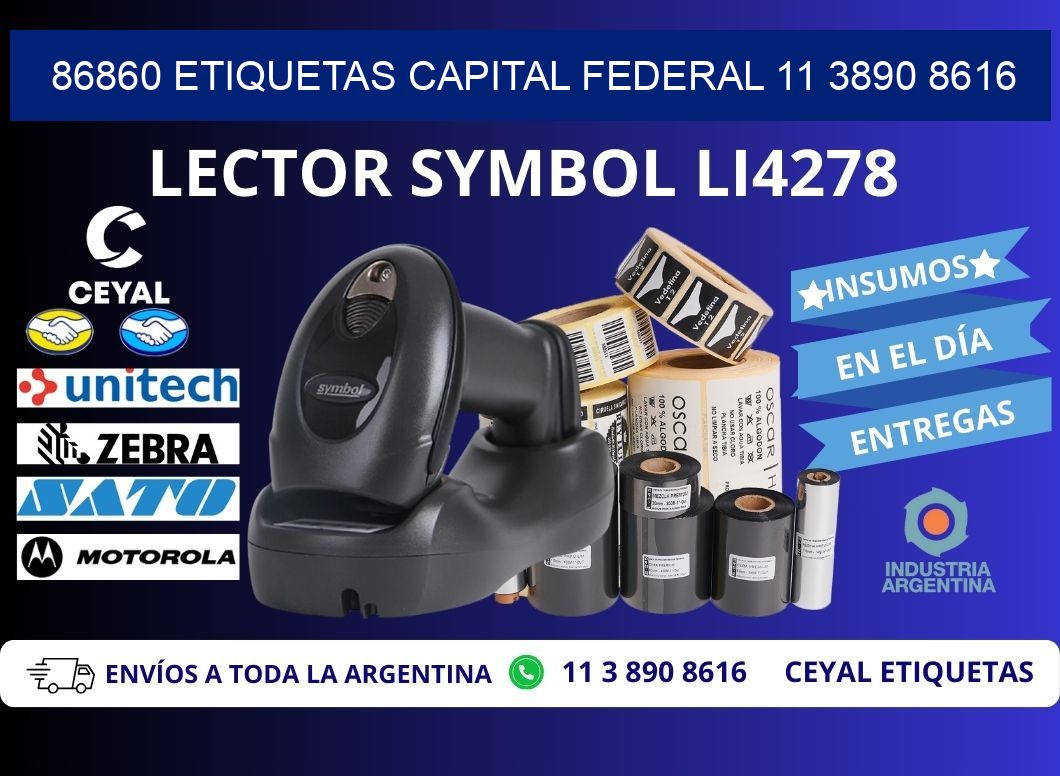 86860 ETIQUETAS CAPITAL FEDERAL 11 3890 8616