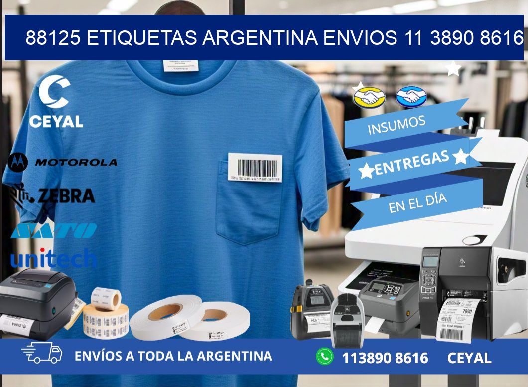 88125 ETIQUETAS ARGENTINA ENVIOS 11 3890 8616