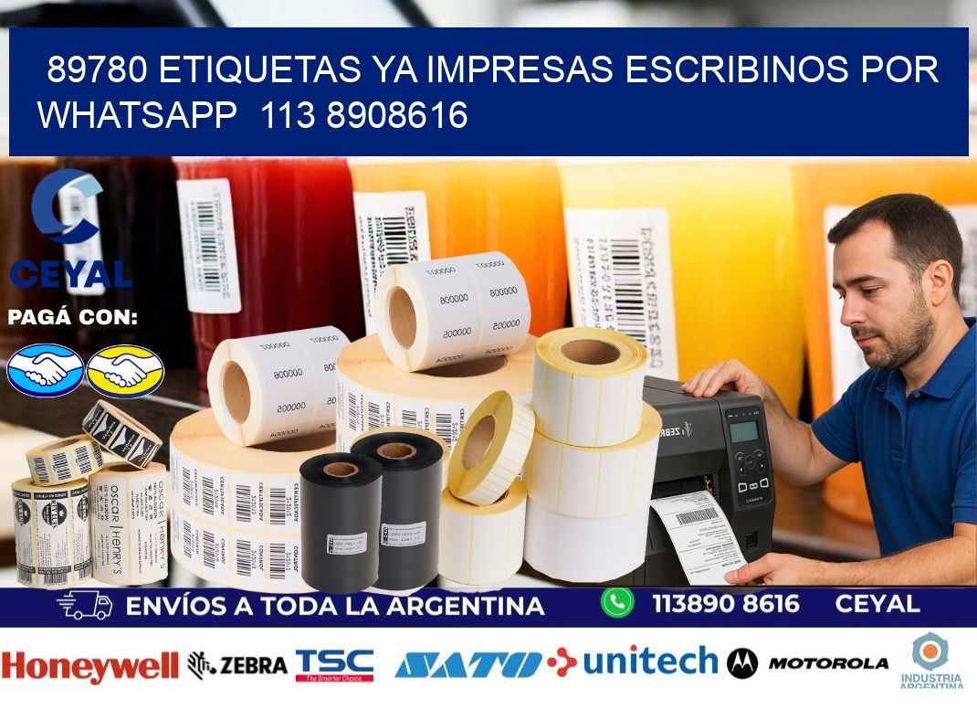 89780 ETIQUETAS YA IMPRESAS ESCRIBINOS POR WHATSAPP 113 8908616