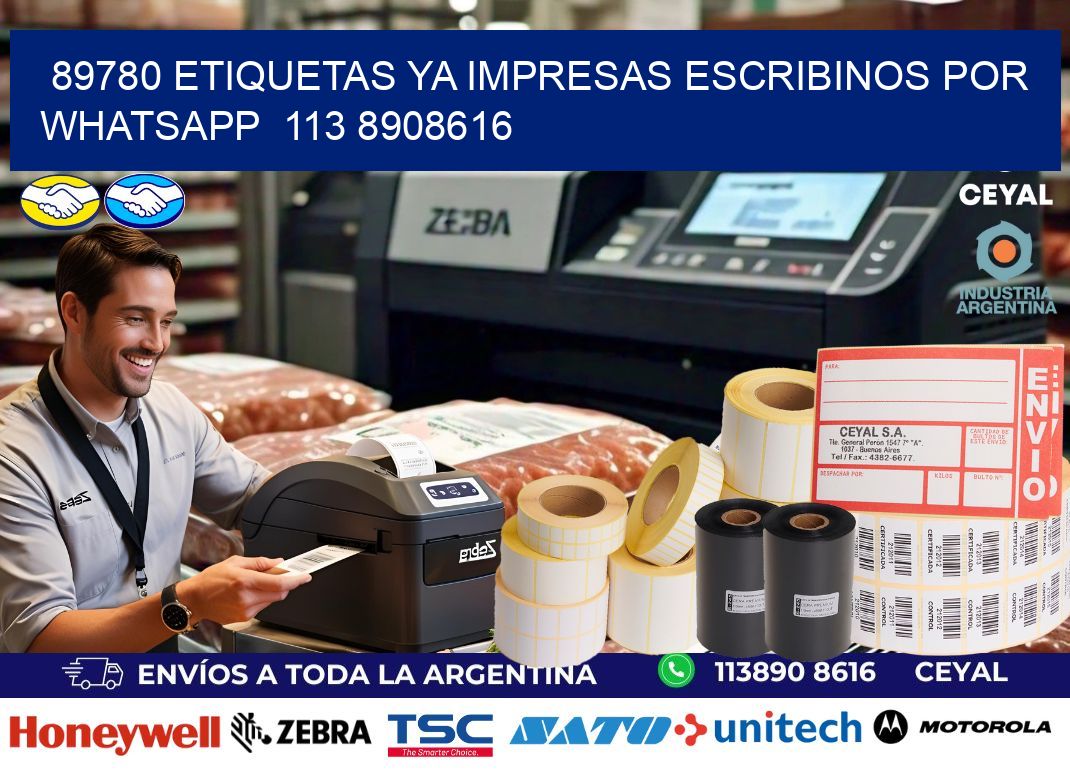 89780 ETIQUETAS YA IMPRESAS ESCRIBINOS POR WHATSAPP  113 8908616