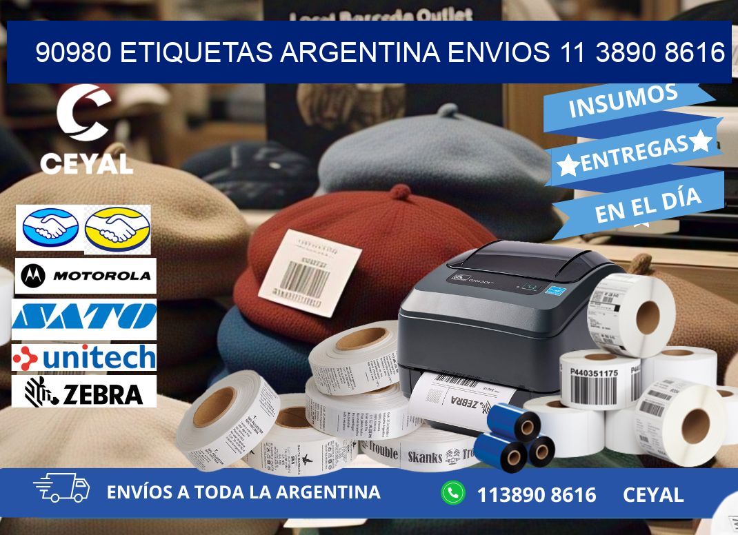 90980 ETIQUETAS ARGENTINA ENVIOS 11 3890 8616