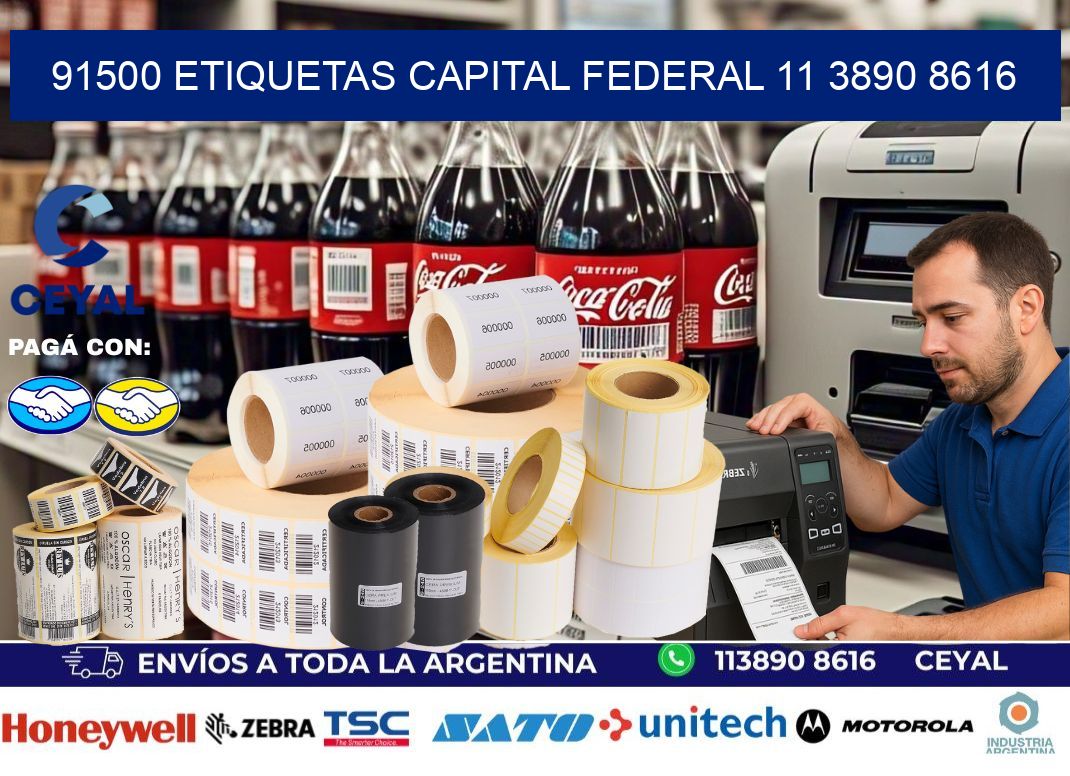 91500 ETIQUETAS CAPITAL FEDERAL 11 3890 8616