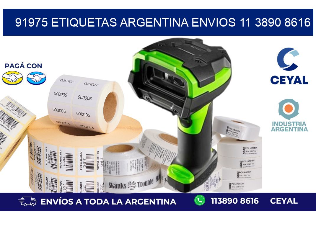 91975 ETIQUETAS ARGENTINA ENVIOS 11 3890 8616