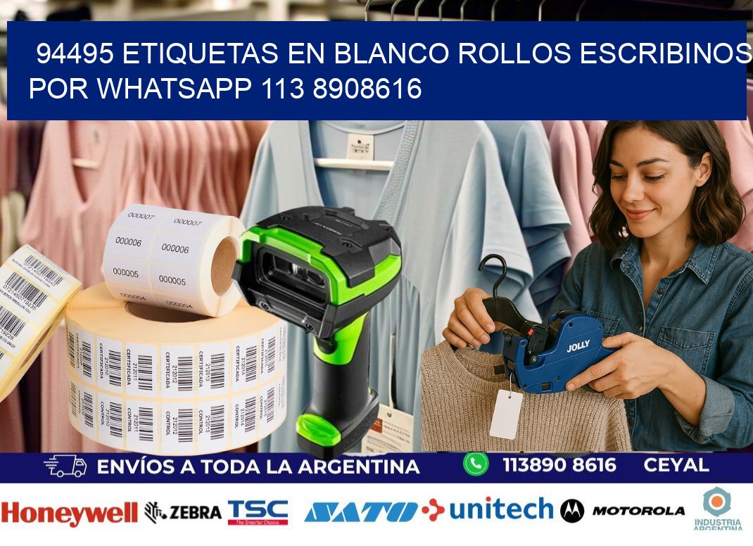 94495 ETIQUETAS EN BLANCO ROLLOS ESCRIBINOS POR WHATSAPP 113 8908616