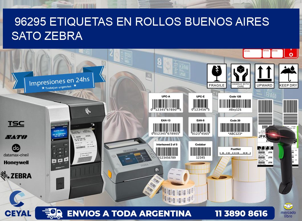 96295 ETIQUETAS EN ROLLOS BUENOS AIRES SATO ZEBRA