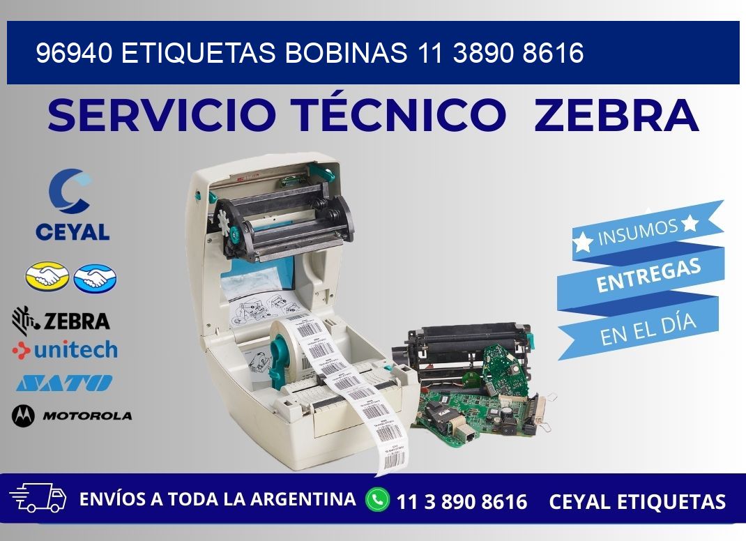 96940 ETIQUETAS BOBINAS 11 3890 8616