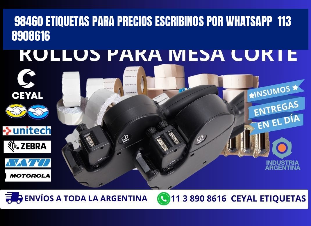 98460 ETIQUETAS PARA PRECIOS ESCRIBINOS POR WHATSAPP  113 8908616