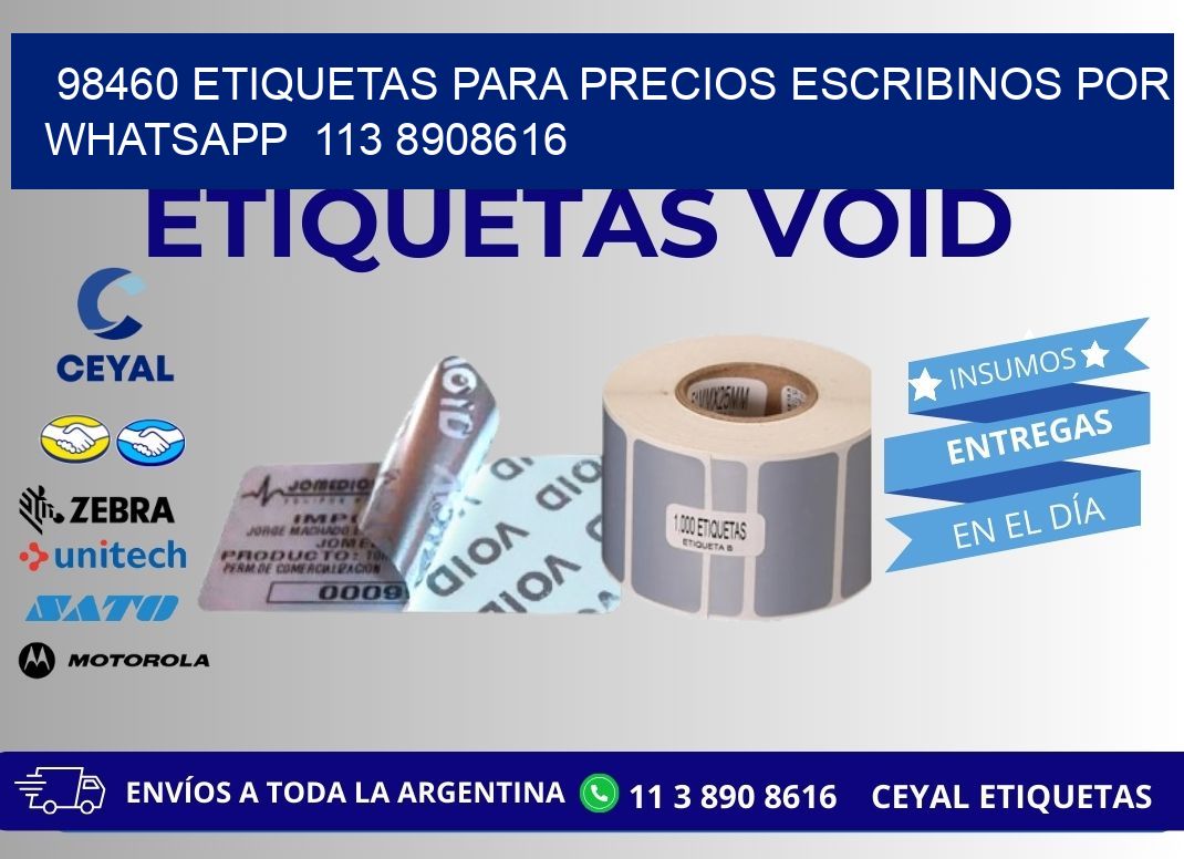 98460 ETIQUETAS PARA PRECIOS ESCRIBINOS POR WHATSAPP  113 8908616