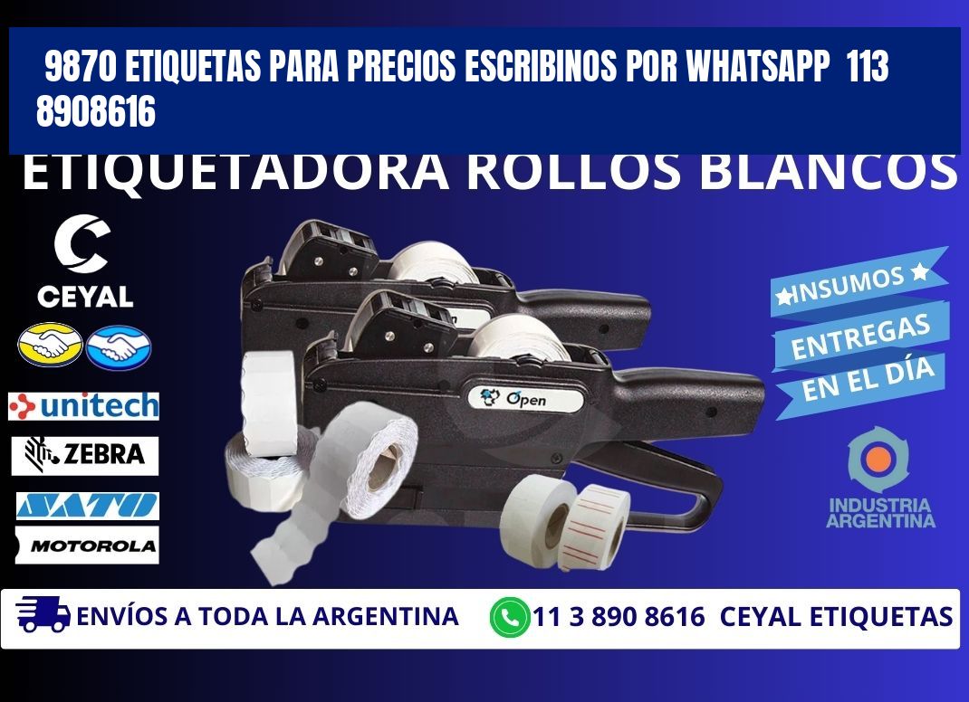 9870 ETIQUETAS PARA PRECIOS ESCRIBINOS POR WHATSAPP 113 8908616