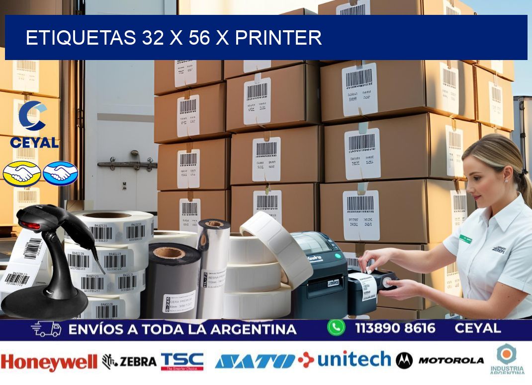 ETIQUETAS 32 x 56 X PRINTER
