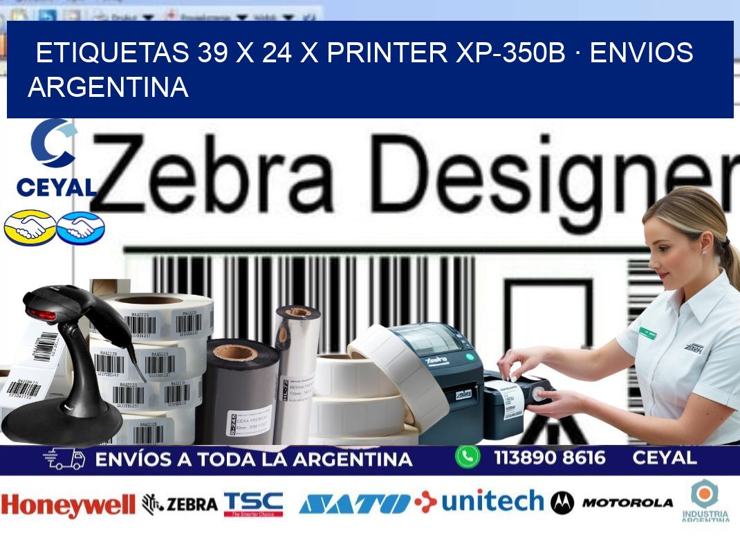 ETIQUETAS 39 x 24 X PRINTER XP-350B · ENVIOS ARGENTINA