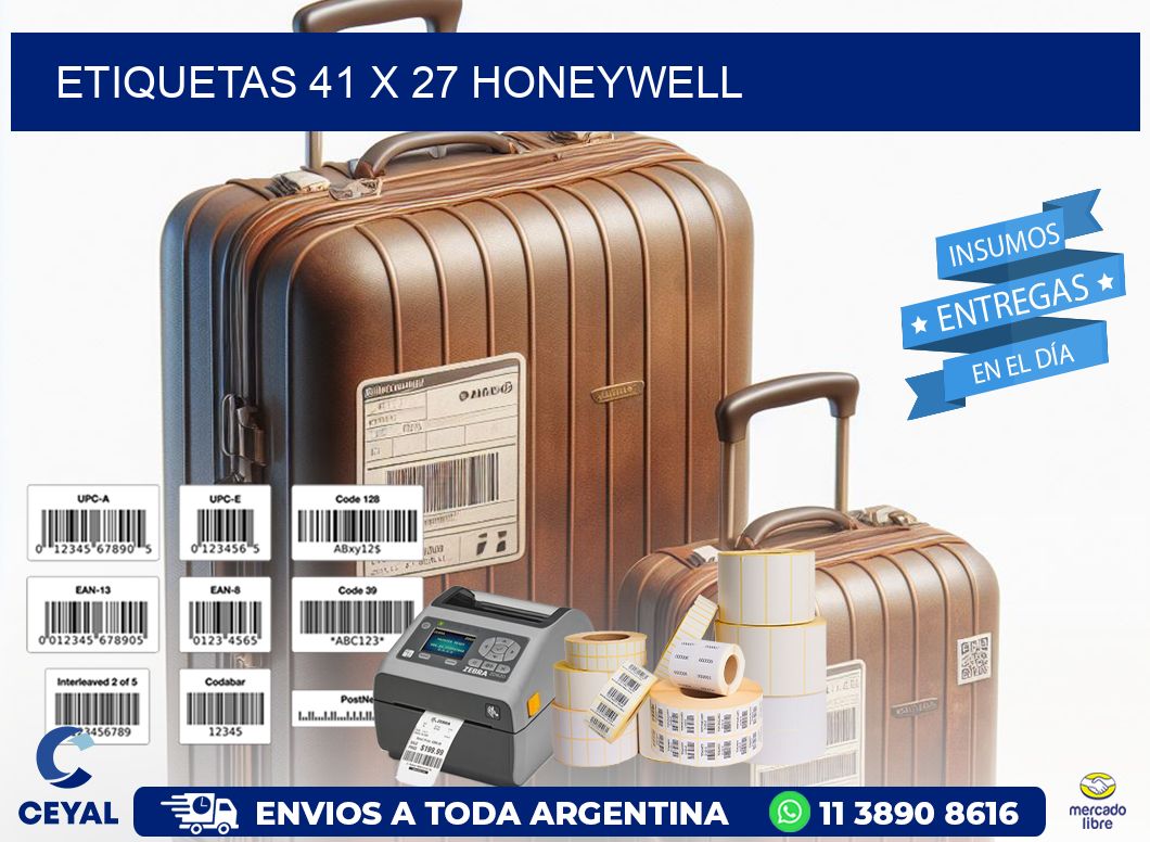 ETIQUETAS 41 x 27 HONEYWELL