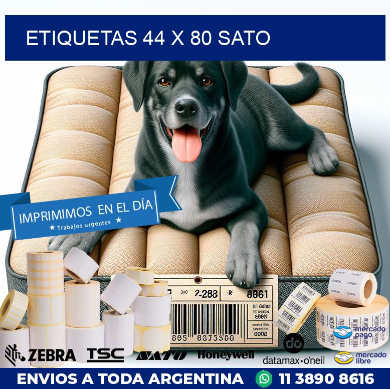ETIQUETAS 44 x 80 SATO