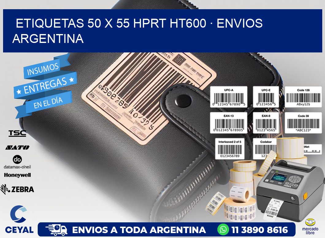 ETIQUETAS 50 x 55 HPRT HT600 · ENVIOS ARGENTINA