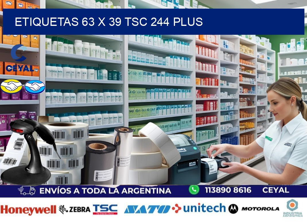 ETIQUETAS 63 x 39 TSC 244 PLUS