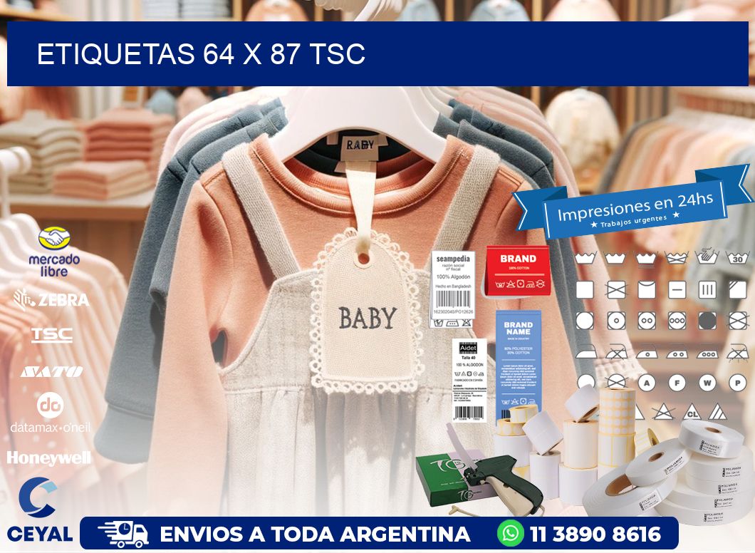 ETIQUETAS 64 x 87 TSC