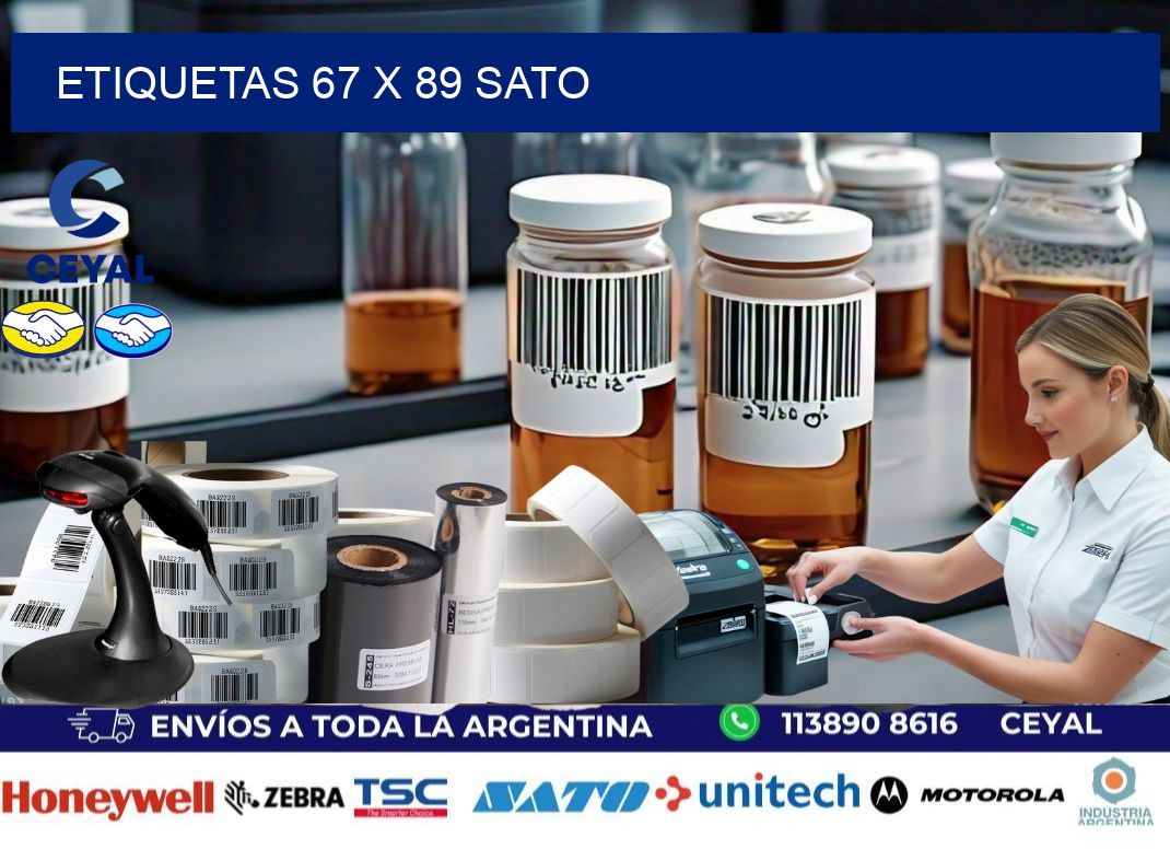 ETIQUETAS 67 x 89 SATO