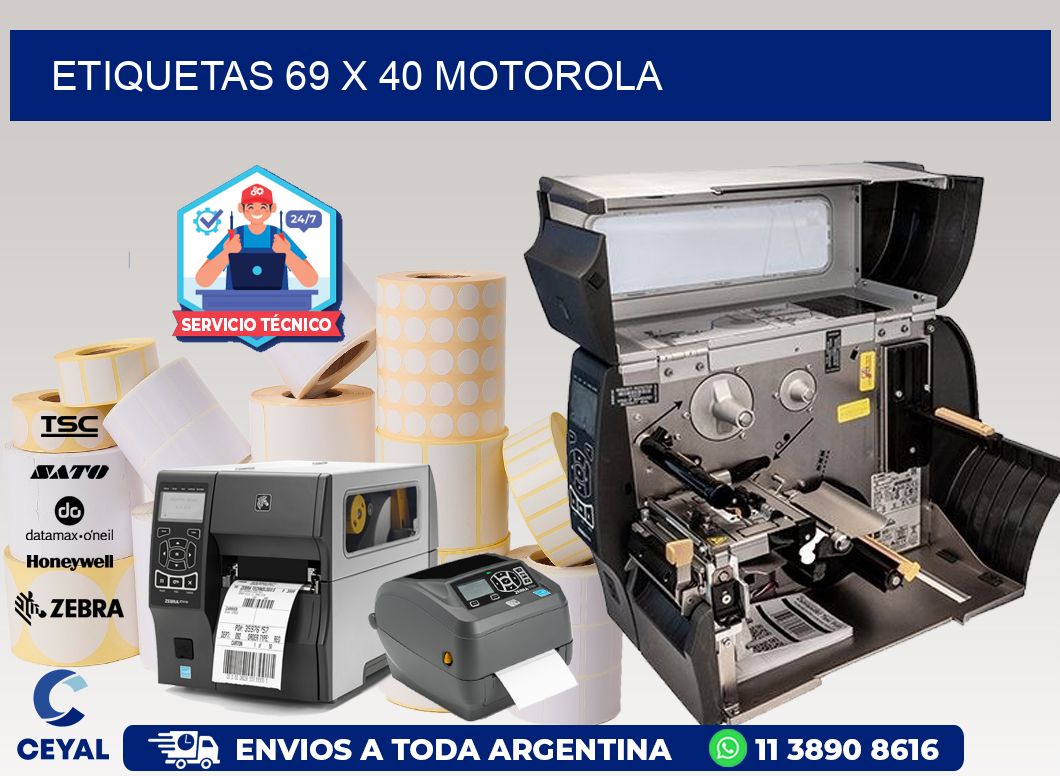 ETIQUETAS 69 x 40 MOTOROLA