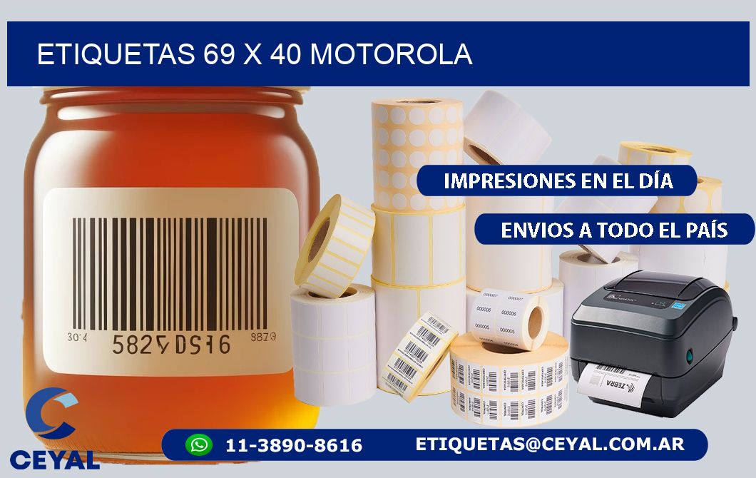 ETIQUETAS 69 x 40 MOTOROLA