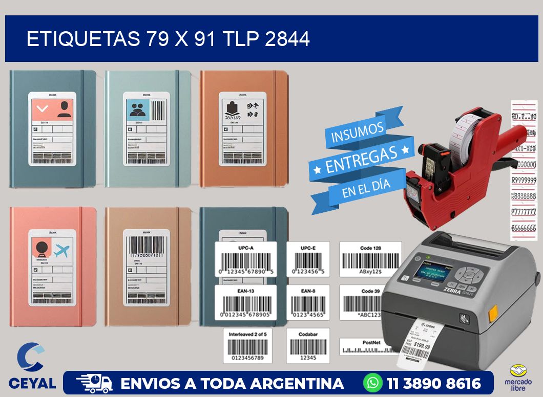 ETIQUETAS 79 x 91 TLP 2844