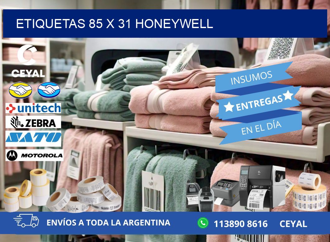 ETIQUETAS 85 x 31 HONEYWELL