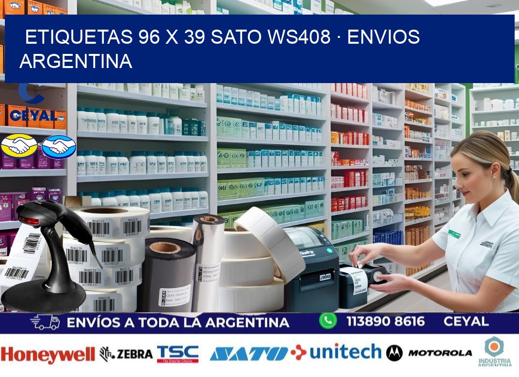 ETIQUETAS 96 x 39 SATO WS408 · ENVIOS ARGENTINA