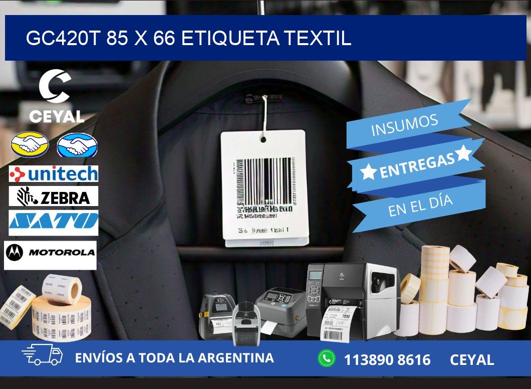 GC420T 85 x 66 ETIQUETA TEXTIL