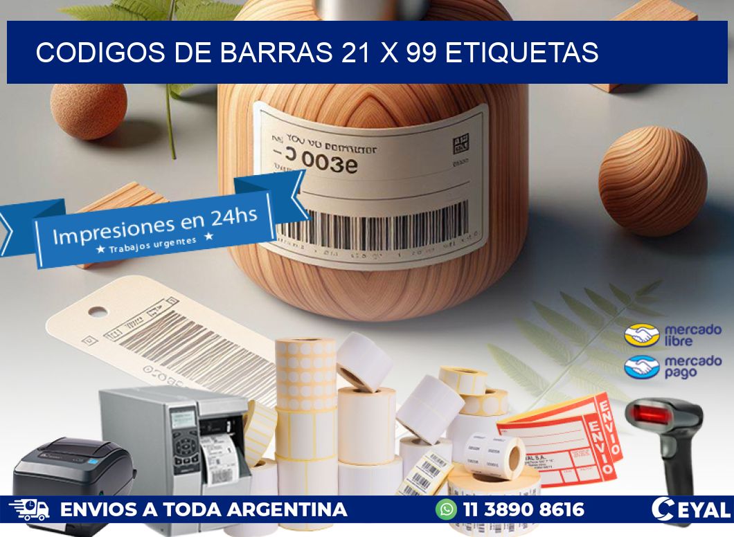 codigos de barras 21 x 99 etiquetas