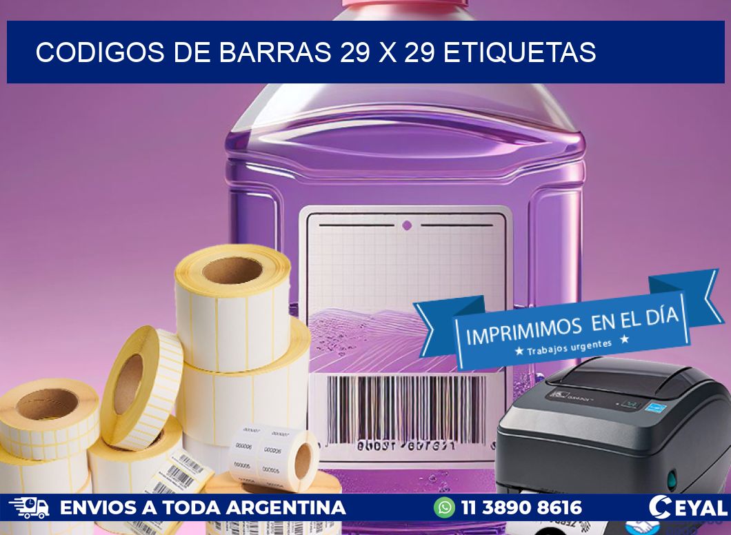 codigos de barras 29 x 29 etiquetas