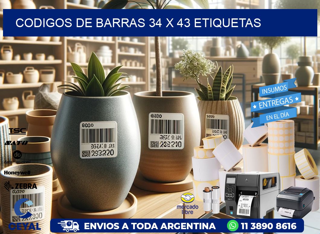 codigos de barras 34 x 43 etiquetas