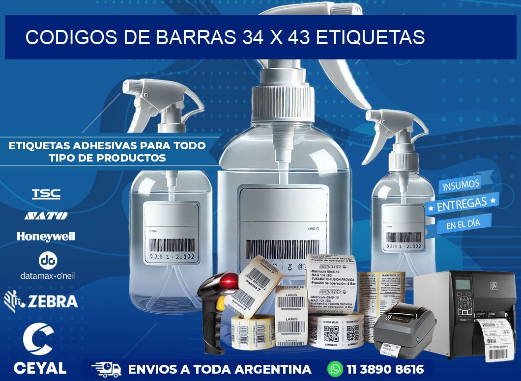 codigos de barras 34 x 43 etiquetas