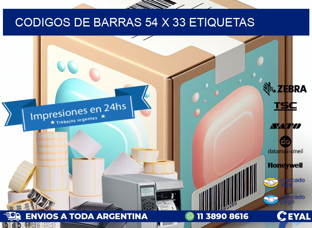 codigos de barras 54 x 33 etiquetas