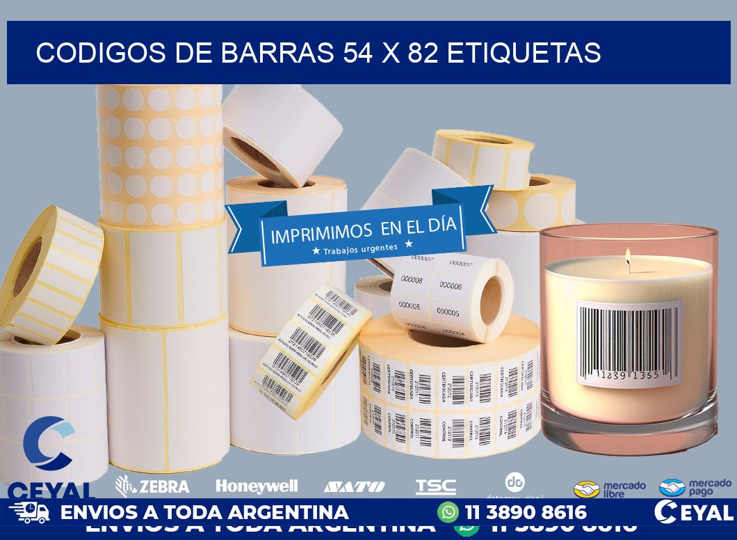 codigos de barras 54 x 82 etiquetas