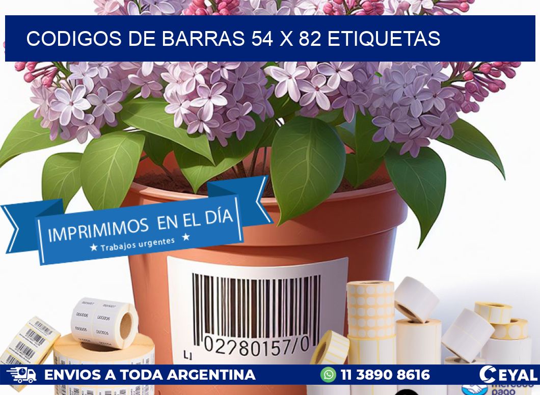 codigos de barras 54 x 82 etiquetas
