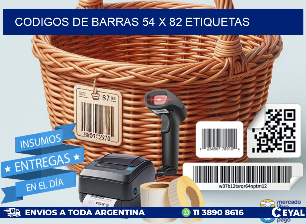 codigos de barras 54 x 82 etiquetas