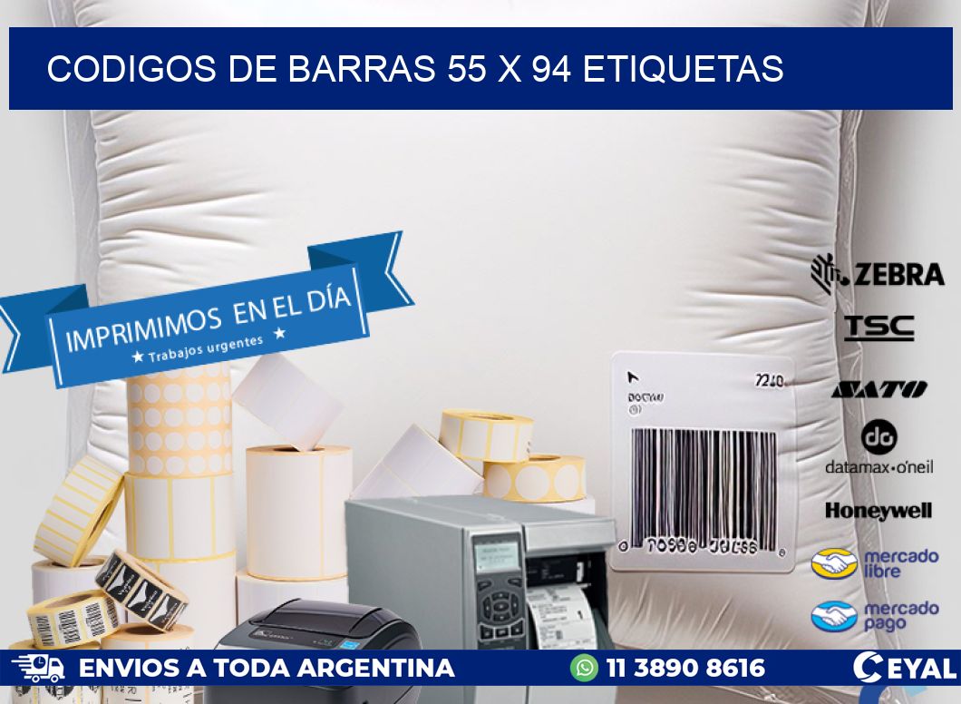 codigos de barras 55 x 94 etiquetas