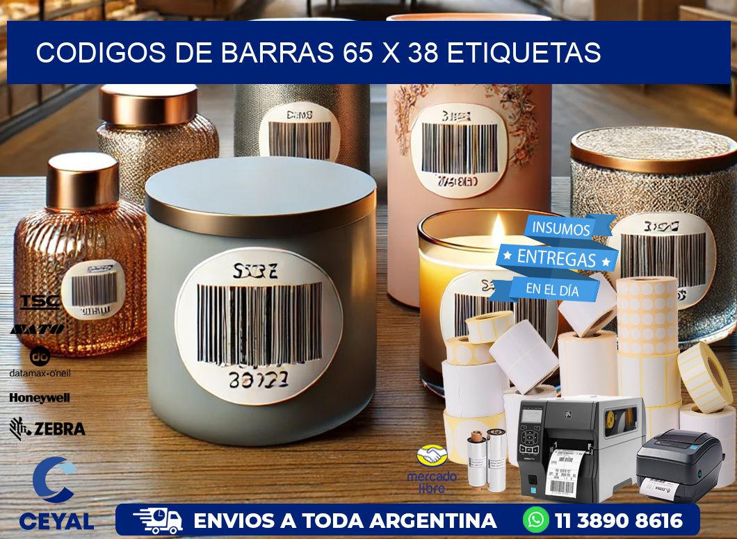 codigos de barras 65 x 38 etiquetas