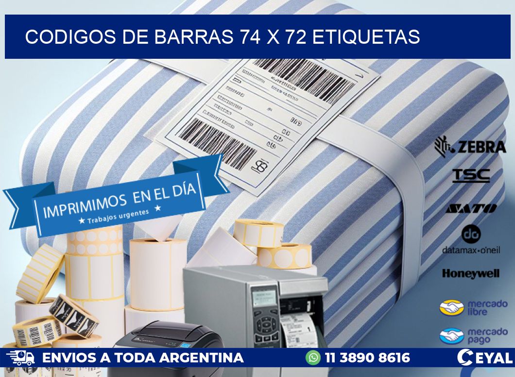 codigos de barras 74 x 72 etiquetas