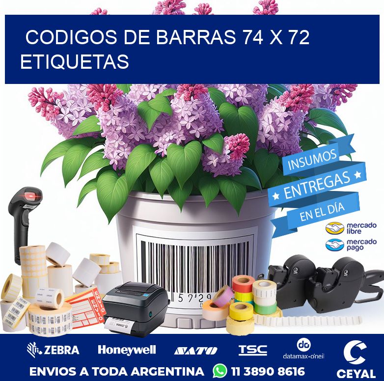 codigos de barras 74 x 72 etiquetas