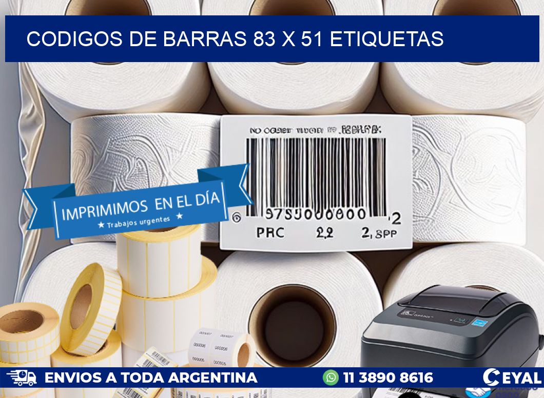 codigos de barras 83 x 51 etiquetas