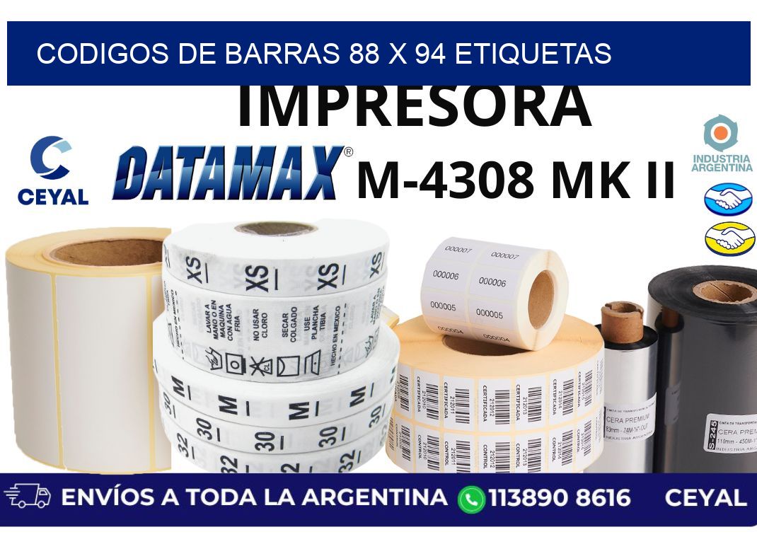 codigos de barras 88 x 94 etiquetas
