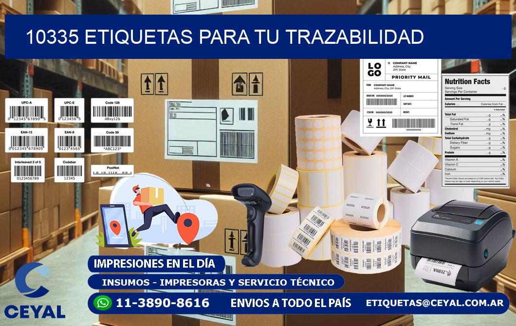 10335 etiquetas para tu trazabilidad