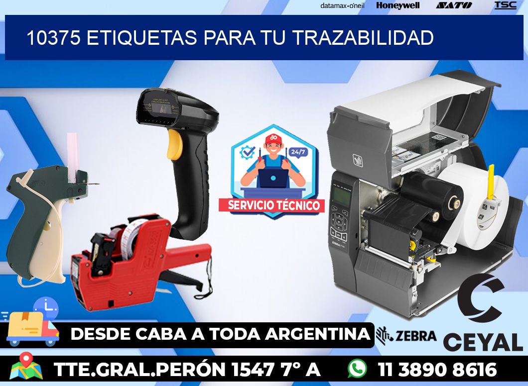 10375 etiquetas para tu trazabilidad