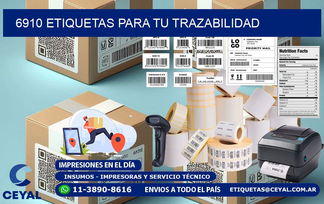 6910 etiquetas para tu trazabilidad