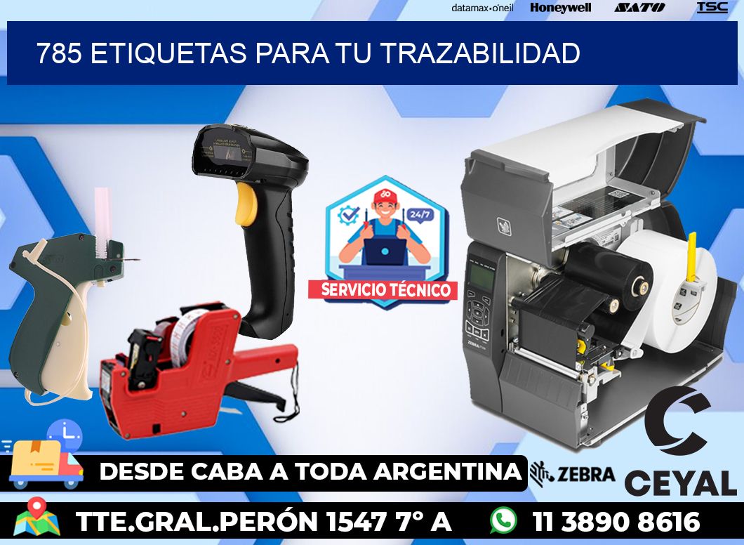 785 etiquetas para tu trazabilidad