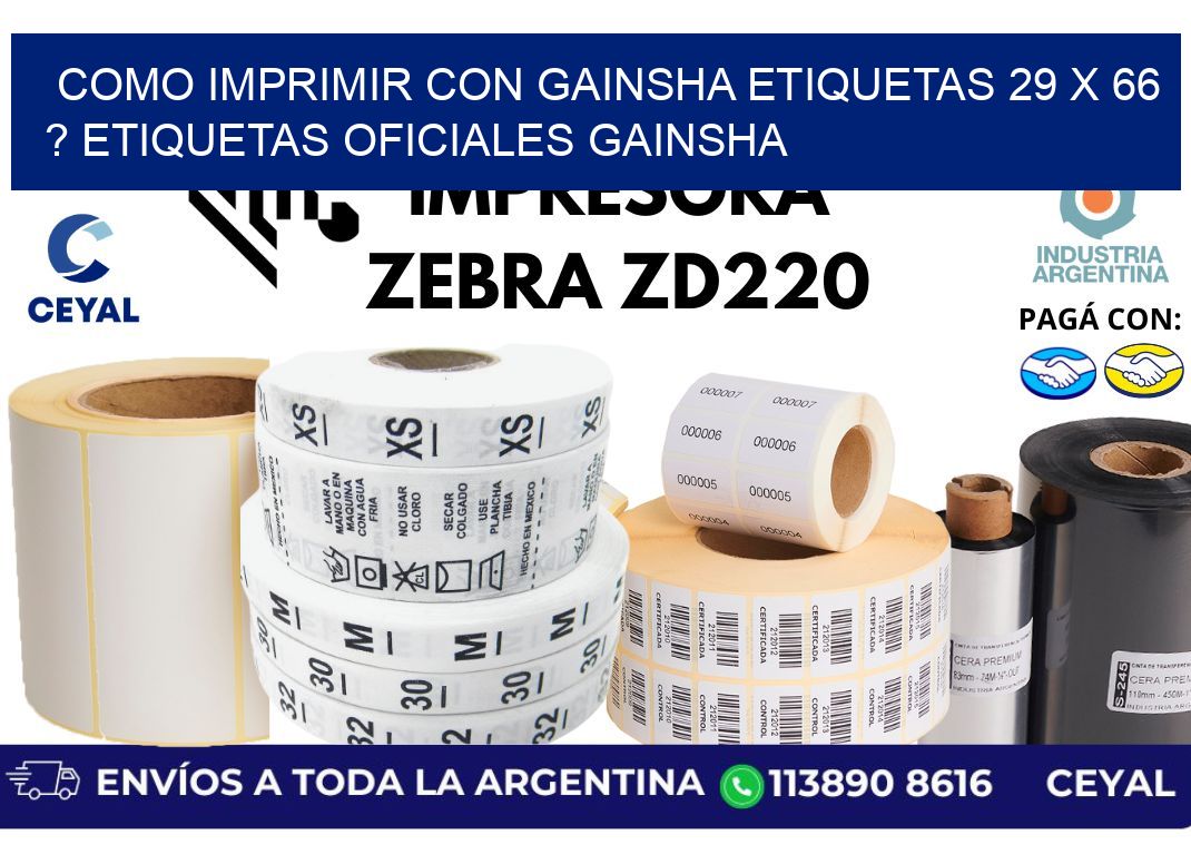 como imprimir con gainsha etiquetas 29 x 66 ? etiquetas oficiales gainsha