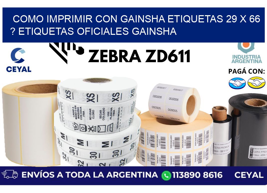 como imprimir con gainsha etiquetas 29 x 66 ? etiquetas oficiales gainsha